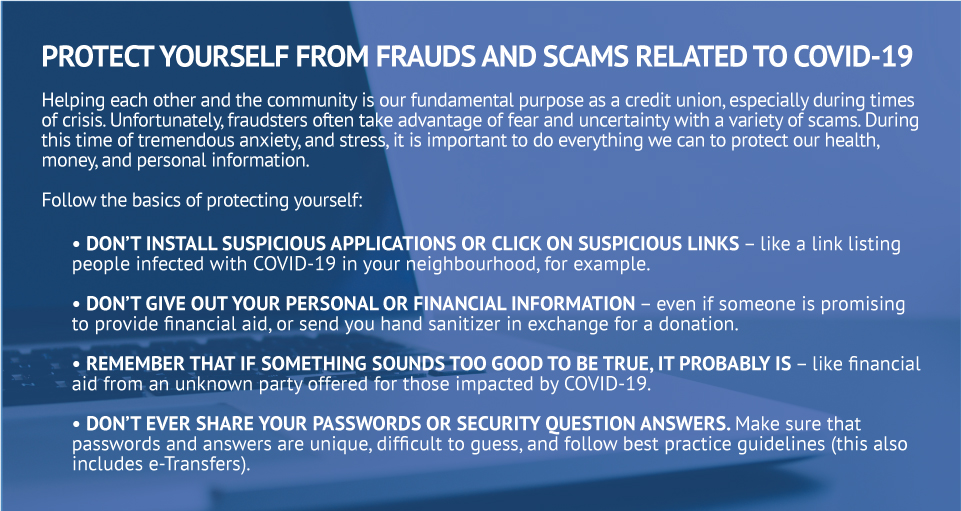 Protect yourself from frauds and scams