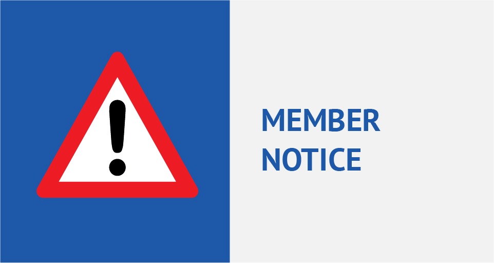 member notice