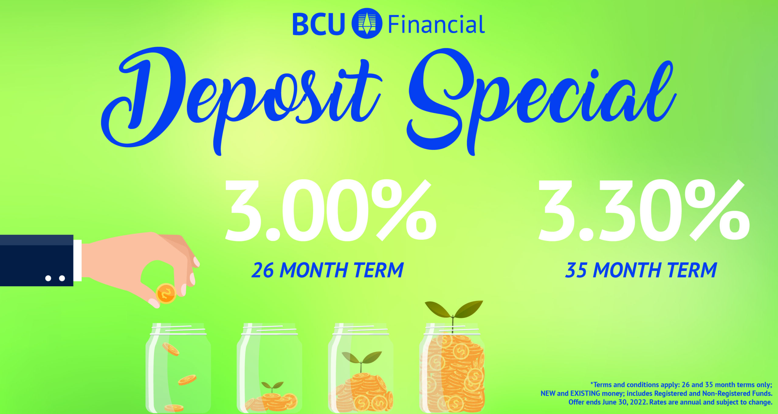 BCU Deposit Special