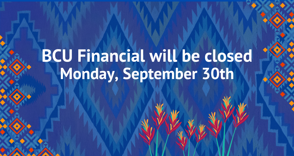 BCU will be closed September 30 for Truth and Reconciliation Day