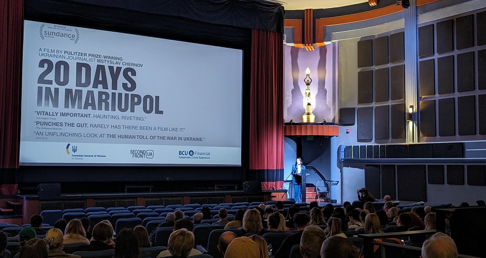 film showing 20 days in maiupol in toronto may 10 2024